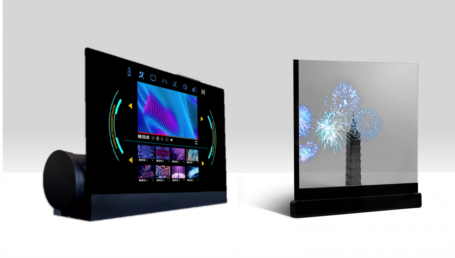 可卷式、折迭性、高透明